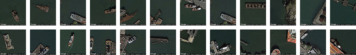 Nautical wrecks in the NYC area, identified by Terrapattern